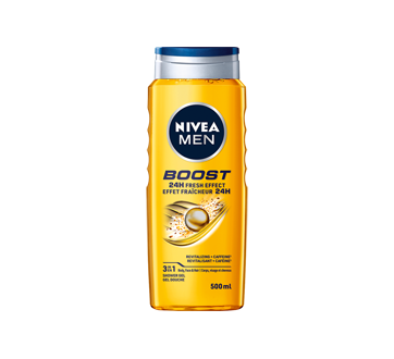Image of product Nivea - Boost Shower Gel 3-in-1 Body Wash, 500 ml