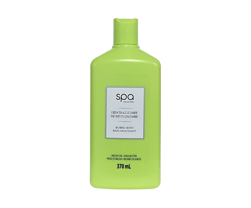 Bubble Bath, Green Tea & Cucumber, 370 ml Spa Collection Essential Oils Jean Coutu