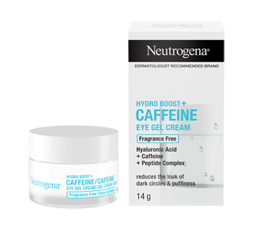 Image 4 of product Neutrogena - Hydro Boost+ Caffeine Eye Gel Cream with Hyaluronic Acid, 14 g