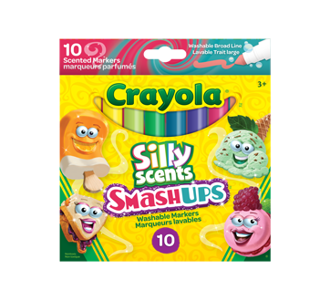 Silly Scents Smash-Ups Broad Line Markers, 10 units