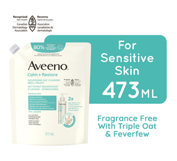 Calm + Restore Nourishing Oat Cleanser Refill Pouch, 473 ml
