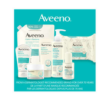 Image 7 of product Aveeno - Calm + Restore Nourishing Oat Cleanser Refill Pouch, 473 ml