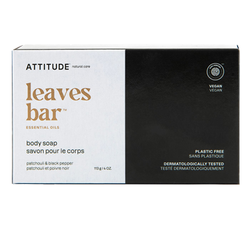Super Leaves Body Soap, 113 g, Patchouli & Black Pepper