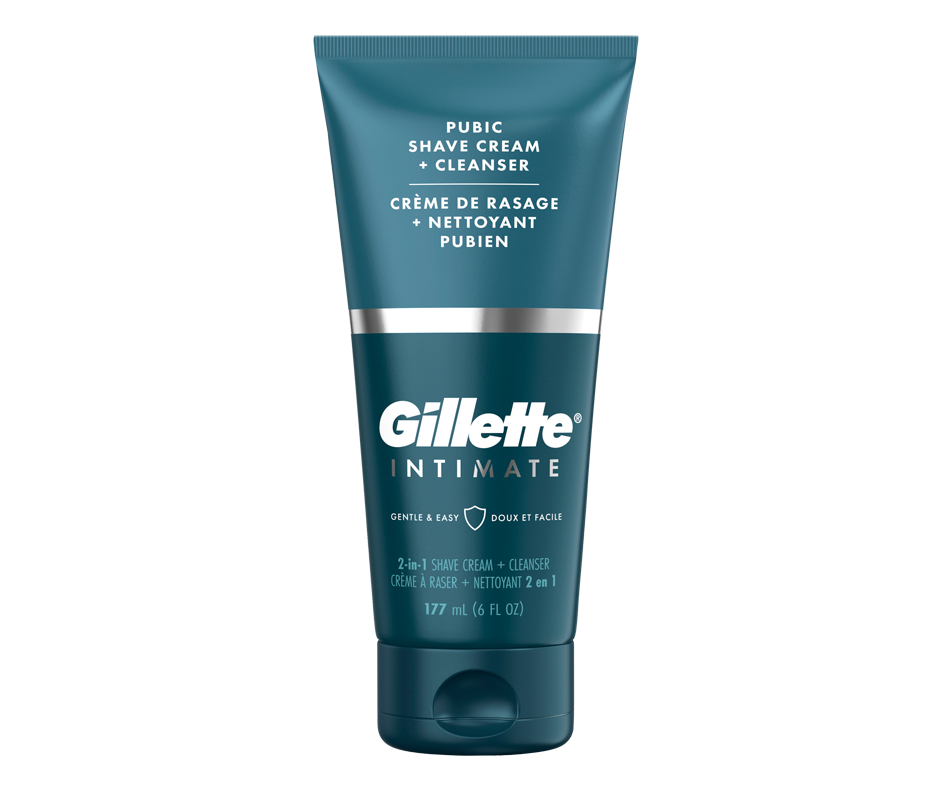 Gillette Intimate 2 in 1 Pubic Shave Cream + Cleanser Gillette
