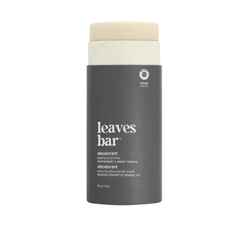 Leaves Bar Deodorant, 85 g, Peppermint & Sweet Orange