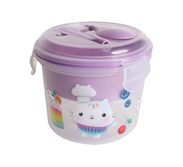 Divided Snack Container with Tray, 1 unit