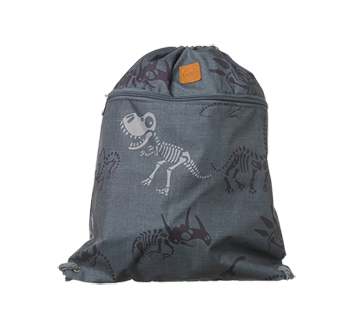 Grey-Dino Gym Bag, 1 unit