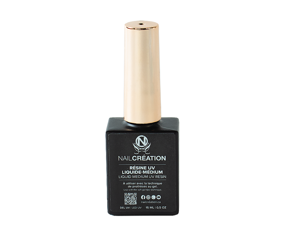 Liquid Medium UV Resin, 15 ml Nail Création Artificial nails and