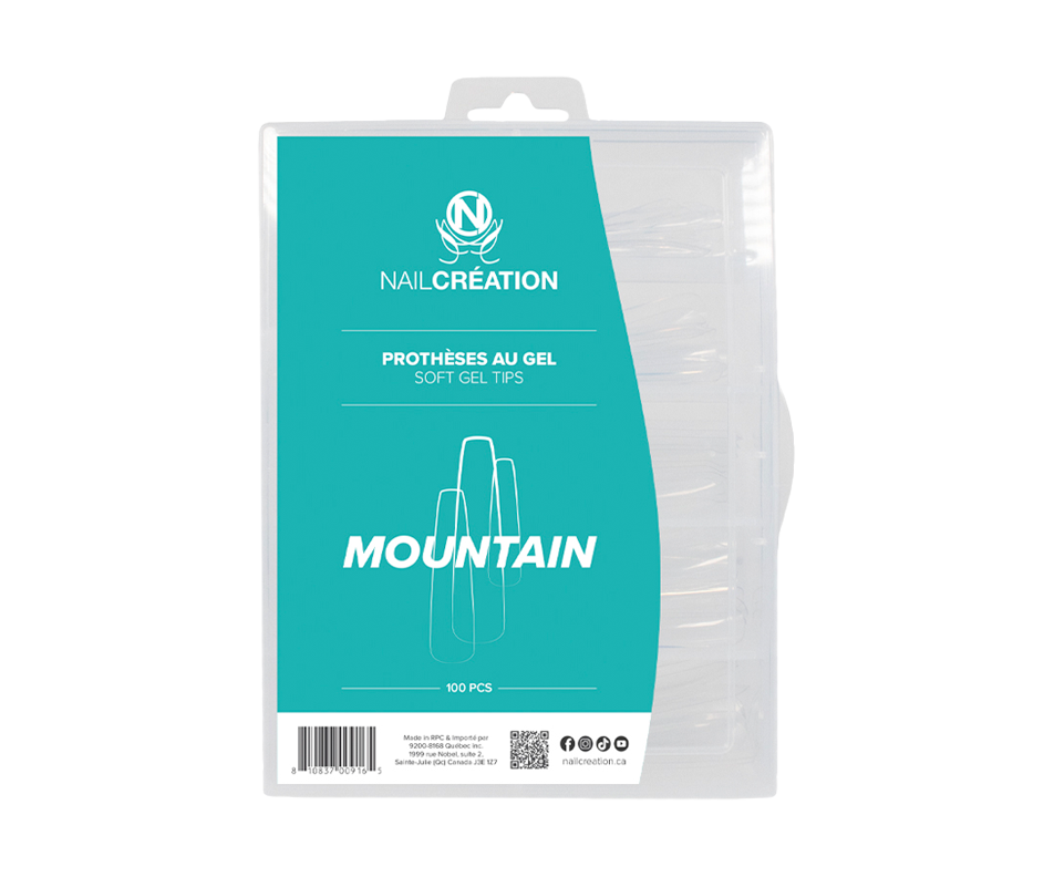 Soft Gel Tip, 100 units, Mountain Nail Création Artificial nails
