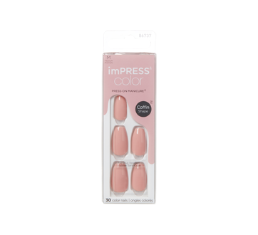 Image of product Kiss - imPRESS Color Medium Fake Nails, 30 units, Sumptuous
