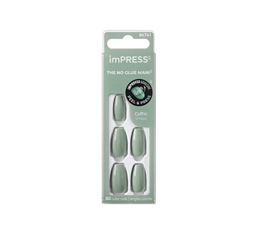 imPRESS Color Medium Fake Nails, 30 units, Going Green