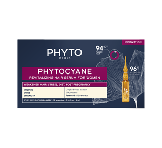 Phytocyane Revitalizing Hair Serum for Women, 12 x 5 ml