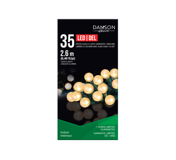 35 Pearl Finish G15 LED Lights, Warm White, 1 unit