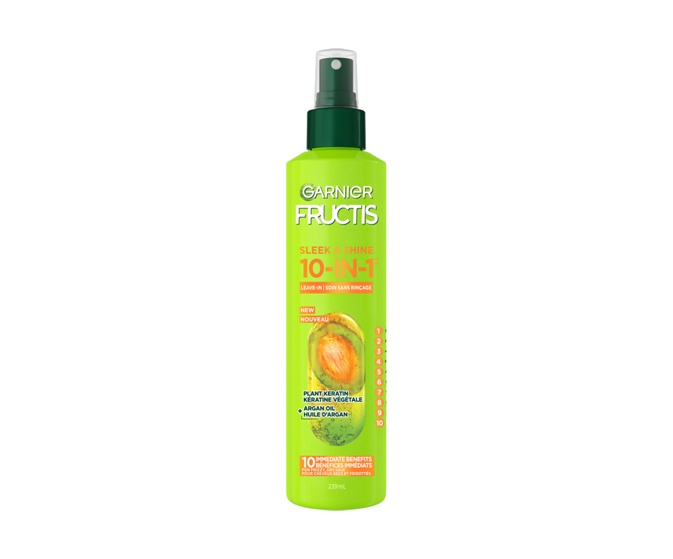 Fructis Sleek & Shine 10in1 Repairing LeaveIn Treatment, 239 ml Garnier Treatment Jean
