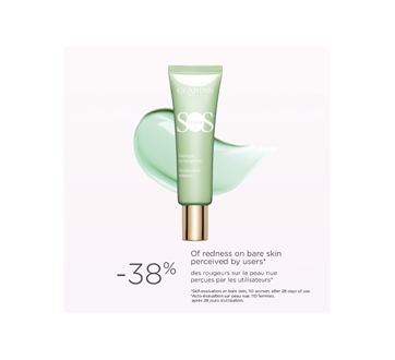 Image 8 of product Clarins - SOS Primer Diminishes Redness, Green, 30 ml