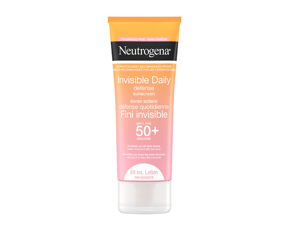 Invisible Daily Defense Sunscreen, SPF 50+, 88 ml Neutrogena