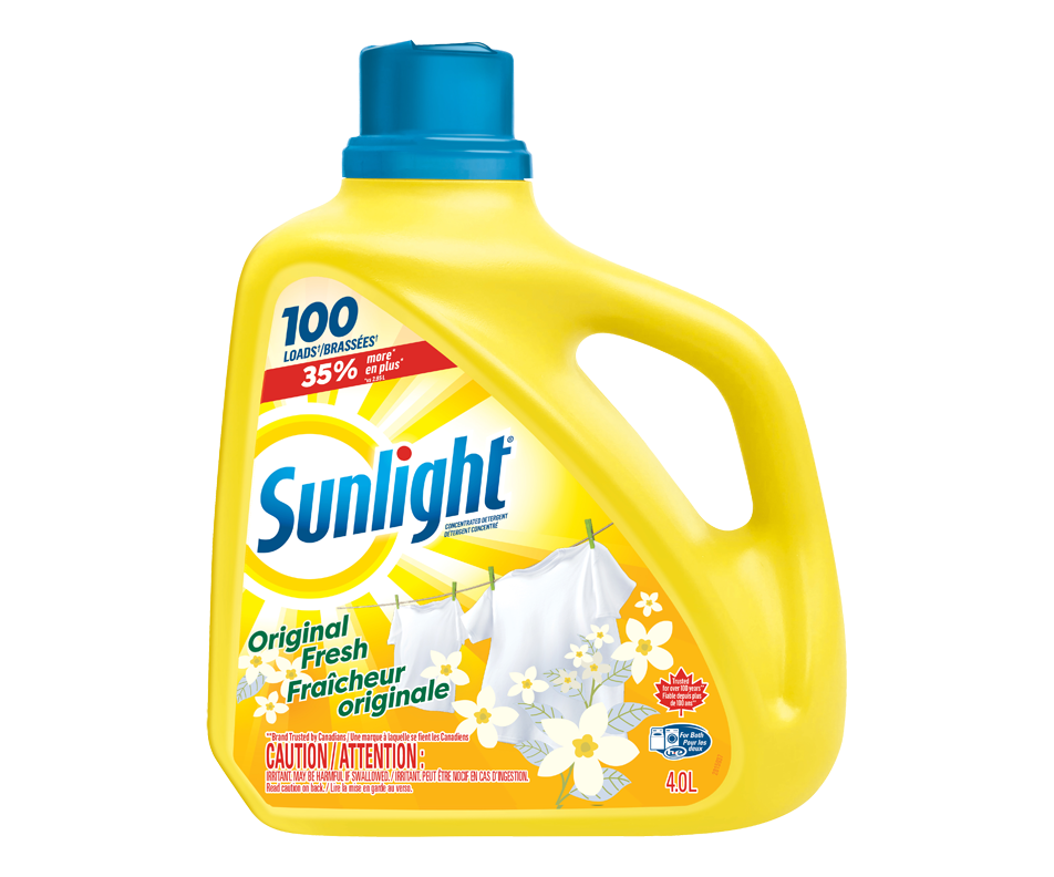 Sunlight Detergent Original Fresh, 4 L Sunlight Detergent Jean Coutu
