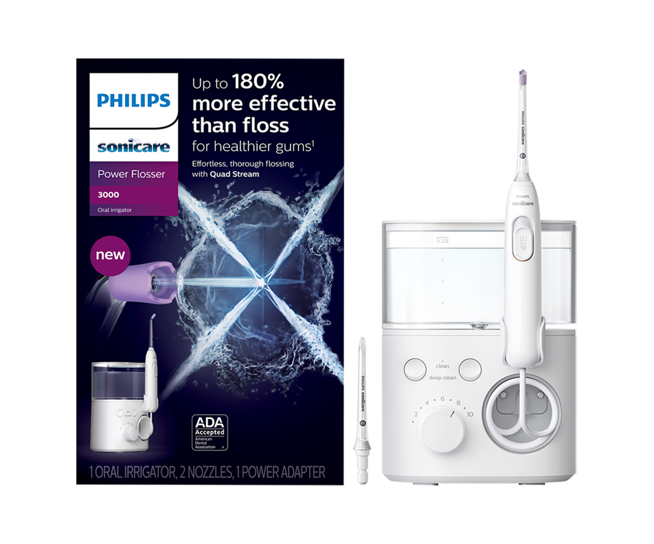 Sonicare Power Flosser 3000, Oral Irrigator, White, 1 unit Philips