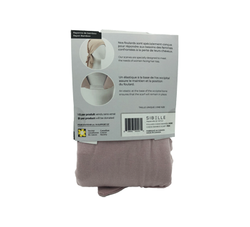 Image 3 of product Sibelle - Chemo Prerformed Scarf with ties, 1 unit, Pink