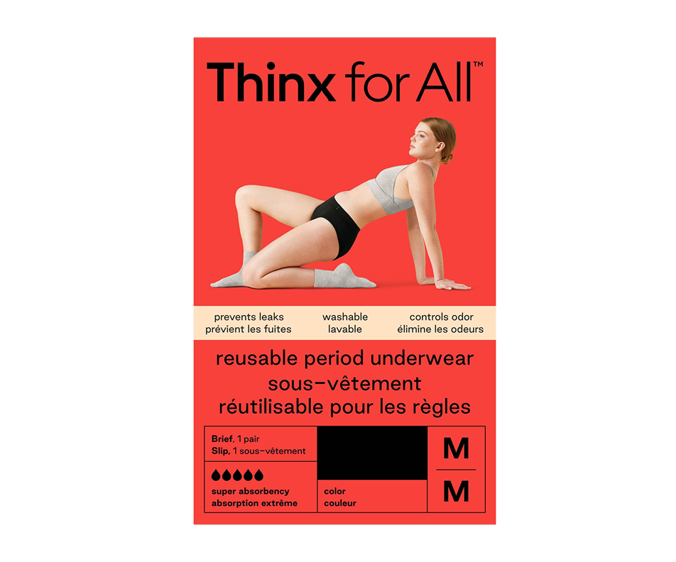 Women's Super Absorbency Cotton Brief Period Underwear, 1 unit, Size