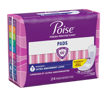 Image 2 of product Poise - Incontinence Pads & Postpartum Incontinence Pads, 24 units, Ultra Absorbency, Long Length