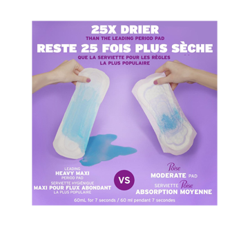 Image 5 of product Poise - Incontinence Pads & Postpartum Incontinence Pads, 24 units, Ultra Absorbency, Long Length