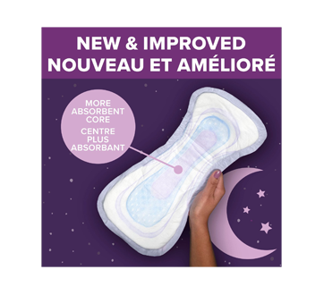 Image 4 of product Poise - Incontinence Pads & Postpartum Incontinence Pads, 22 units, Overnight Absorbency, Extra-Coverage Length