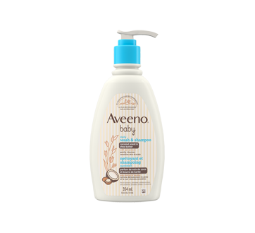 Image of product Aveeno Baby - Daily Moisturizing Wash & Shampoo, 354 ml, Coconut Scent & Shea Butter