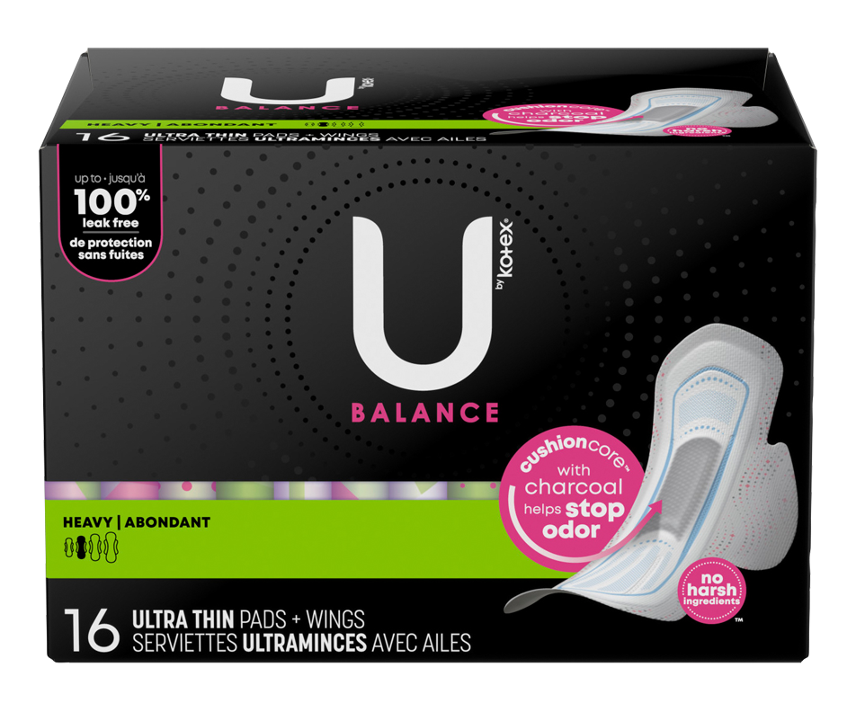 Balance Ultra Thin Pads with Wings, 16 units, Heavy Absorbency U by