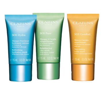 Image 3 of product Clarins - SOS Masks Value Set, 3 x 15 ml