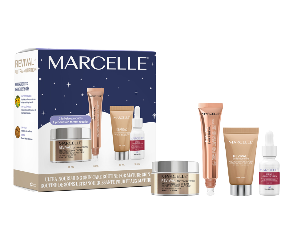 Revival+ UltraNutrition Skincare Set, 4 units Marcelle Gift sets