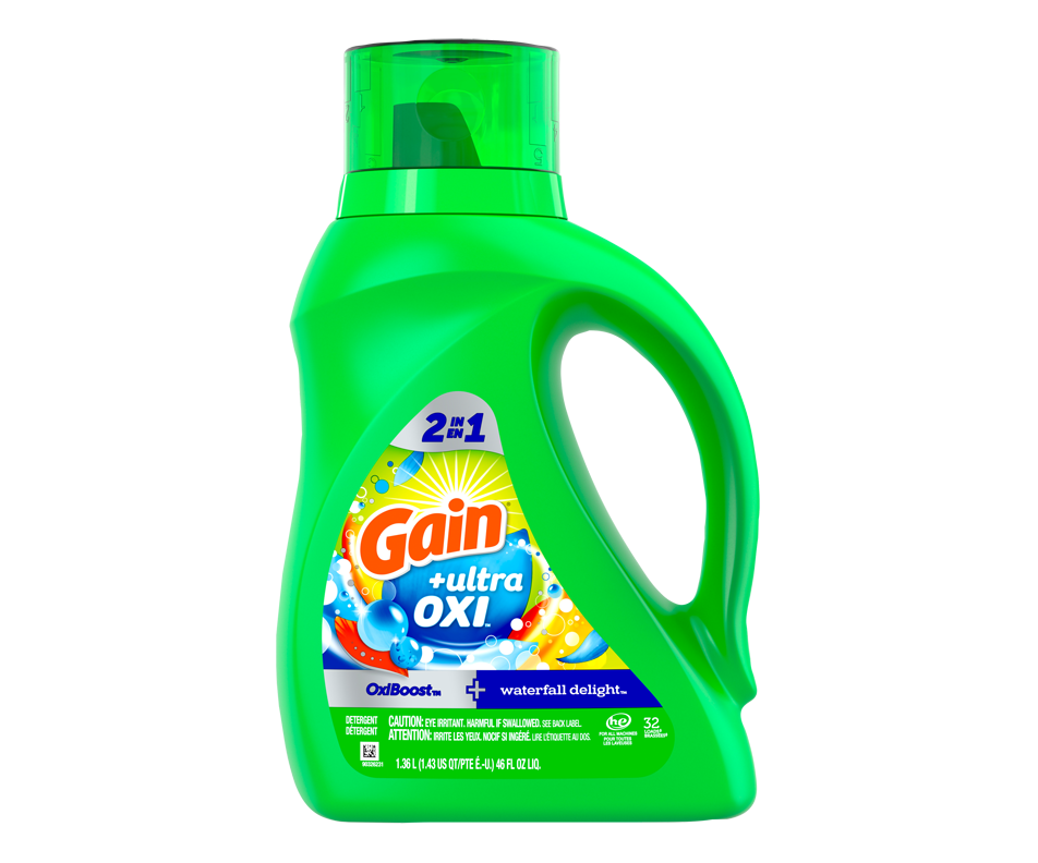 Ultra Oxi Liquid Laundry Detergent 32 loads, Waterfall Delight, 1.36 L