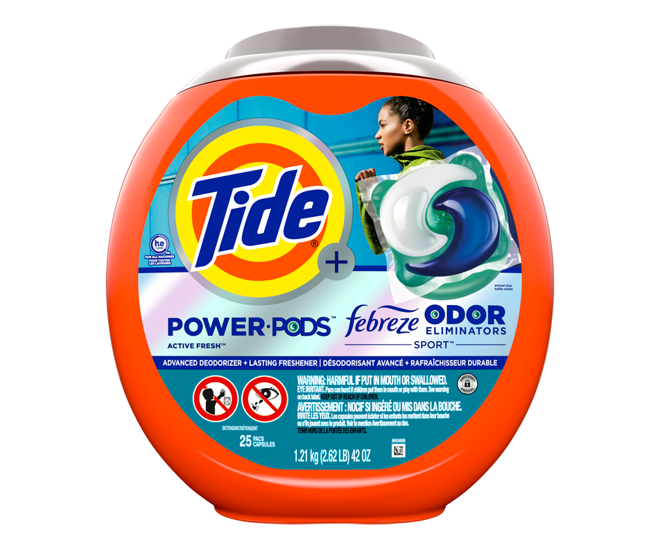 Power Pods Laundry Detergent with Febreeze, Sport, 25 units Tide