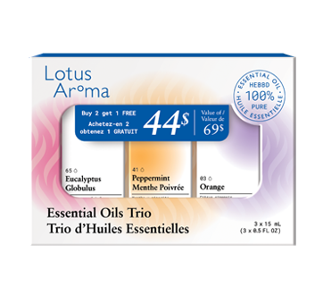 NPN Essential Oils Trio, 3 units