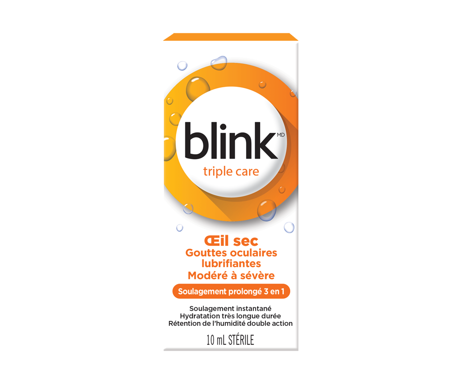 Triple Care Lubricating Eye Drops, 10 ml Blink Wellness Jean Coutu