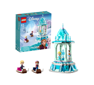 Disney Frozen Anna and Elsa's Magical Carousel Building Toy Set, 1