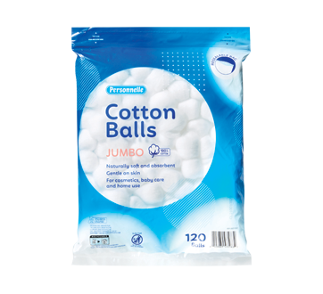 Cotton Balls, Jumbo, 120 units