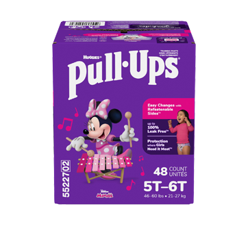 Girls' Potty Training Pants, 5T-6T (50+ lbs), 48 units