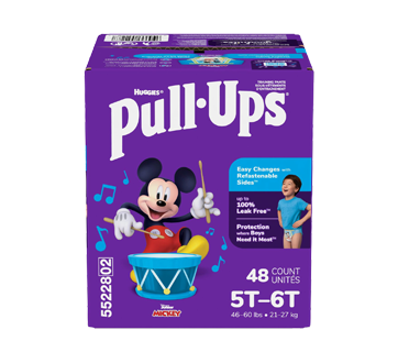 Boys' Potty Training Pants, 5T-6T (50+ lbs), 48 units