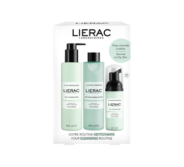 Image of product Lierac Paris - Cleansing Routine Set, Normal to Dry Skin, 3 units