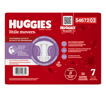 Little Movers Baby Diapers, Size 7, 36 units – Huggies : Diaper