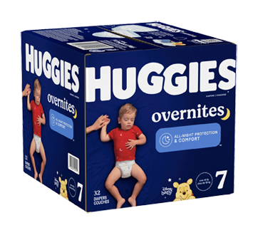 Image 2 of product Huggies - Overnites Nighttime Baby Diapers, Size 7, 32 units