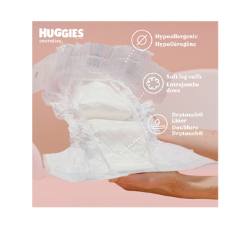 Image 4 of product Huggies - Overnites Nighttime Baby Diapers, Size 7, 32 units