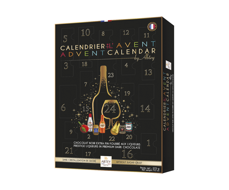 Liqueur Chocolates Advent Calendar 270 g Abtey : Box Jean Coutu