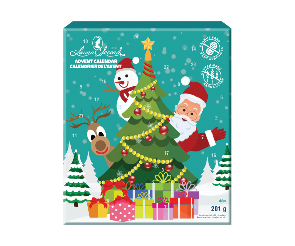 Peanut Free Advent Calendar, 201 g Laura Secord Box Jean Coutu