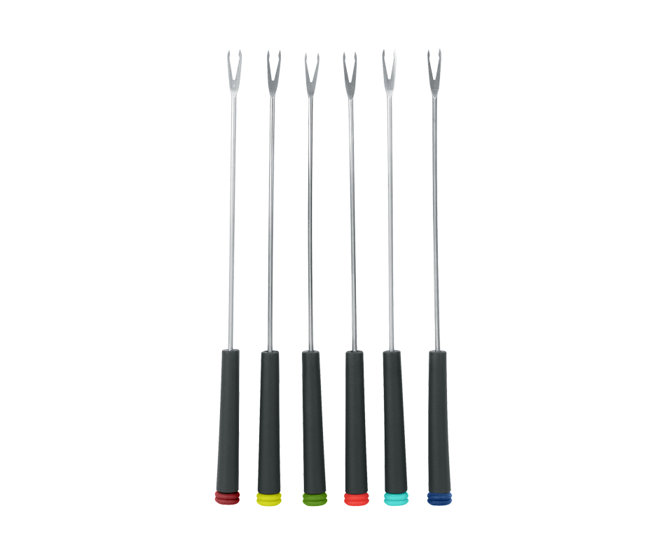 Stainless Steel Fondue Forks Set, 6 units Trudeau Small cooking