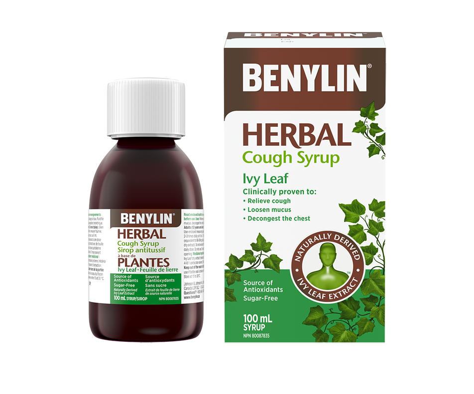 Herbal Cough Syrup, Ivy Leaf, 100 ml Benylin Tablets, Syrup & Ointment Jean Coutu