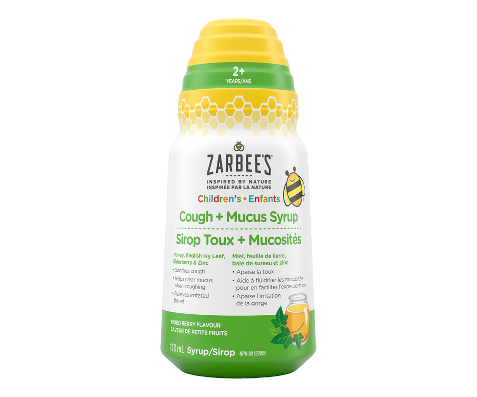 Children's Cough + Mucus Syrup, 118 ml Zarbee's Tablets, Syrup