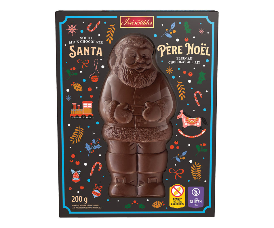 Milk Chocolate Santa, 200 g Irresistibles Box Jean Coutu