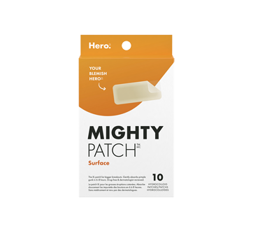 Image of product Hero - Mighty Patch Surface XL Hydrocolloid Acne Patches, 10 units